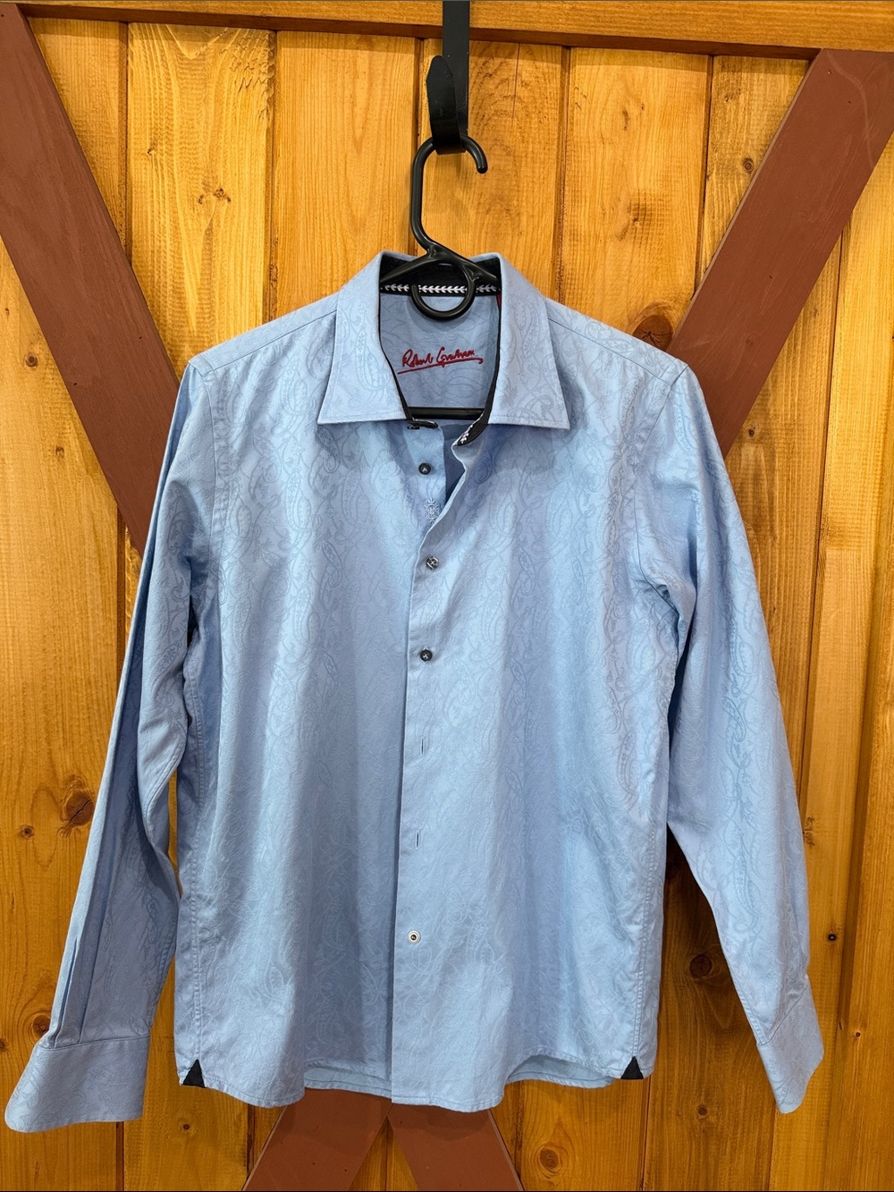 Robert Graham Light Blue Paisley Button-Down Shirt